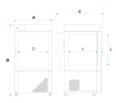 Diagrama de dimensões KKS 115/240 FIT